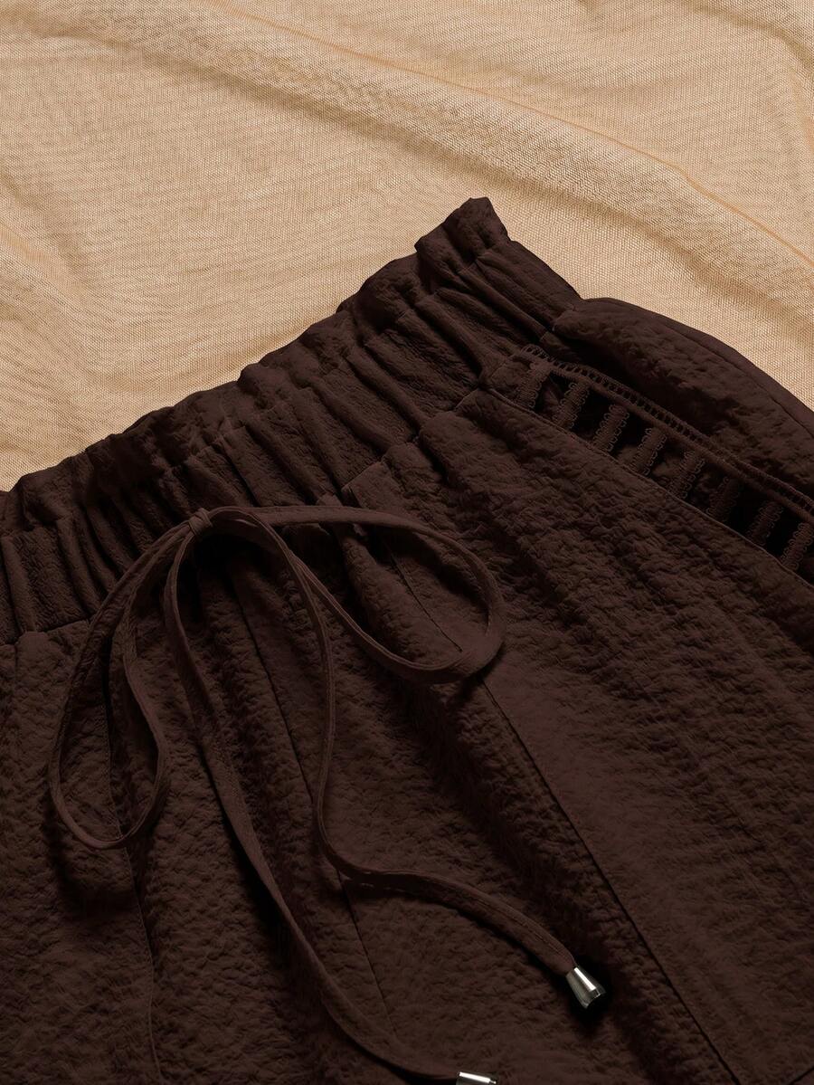 Ženski Casual Solid Šorts sa Pojasom
