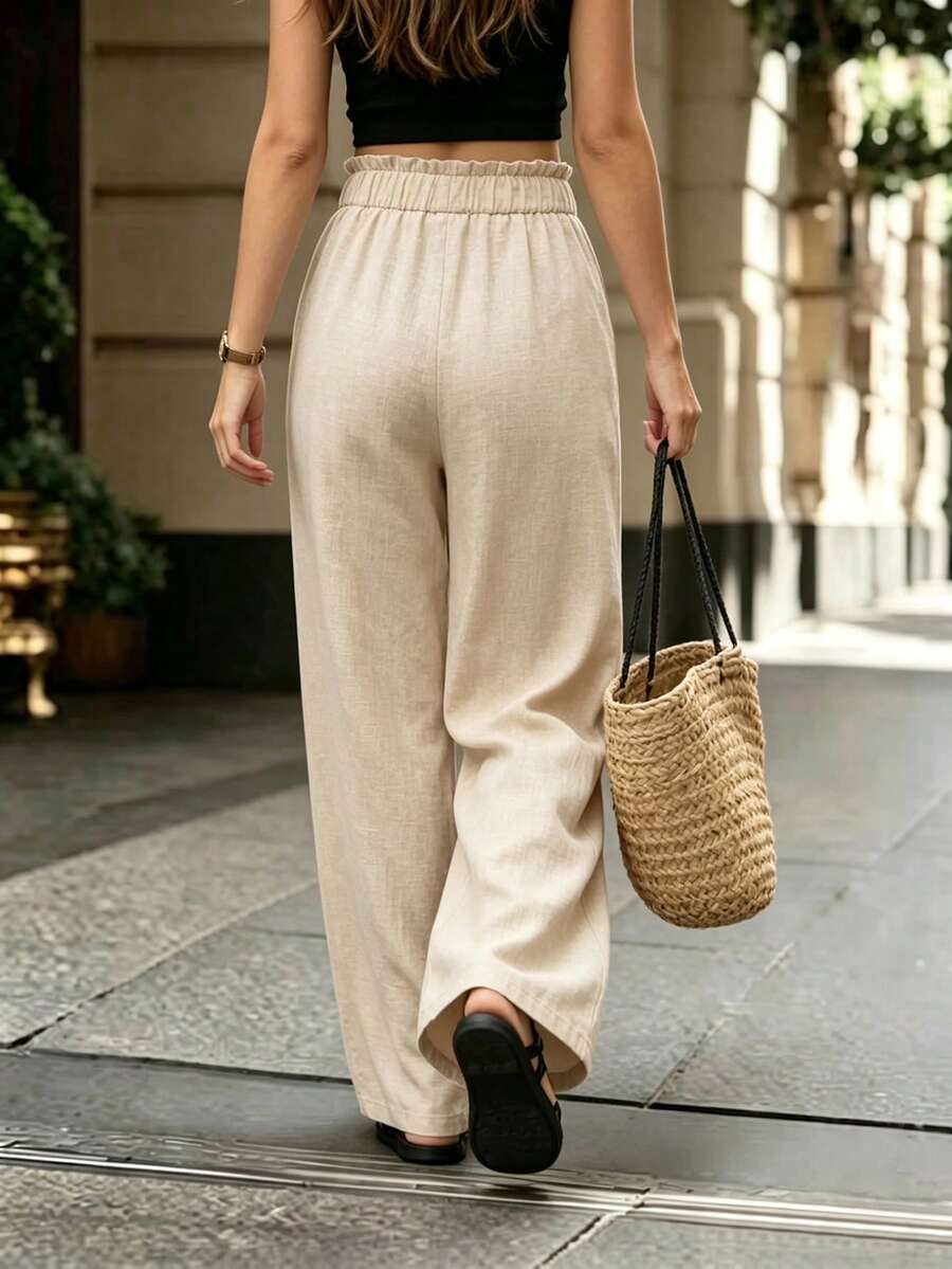 Ženske pantalone sa leopard printom, jesenja tkanina za žene