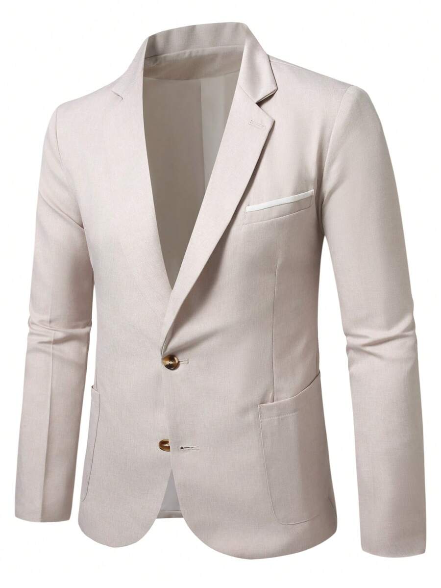 Muški letnji smart casual blejzer, regular fit, dugih rukava