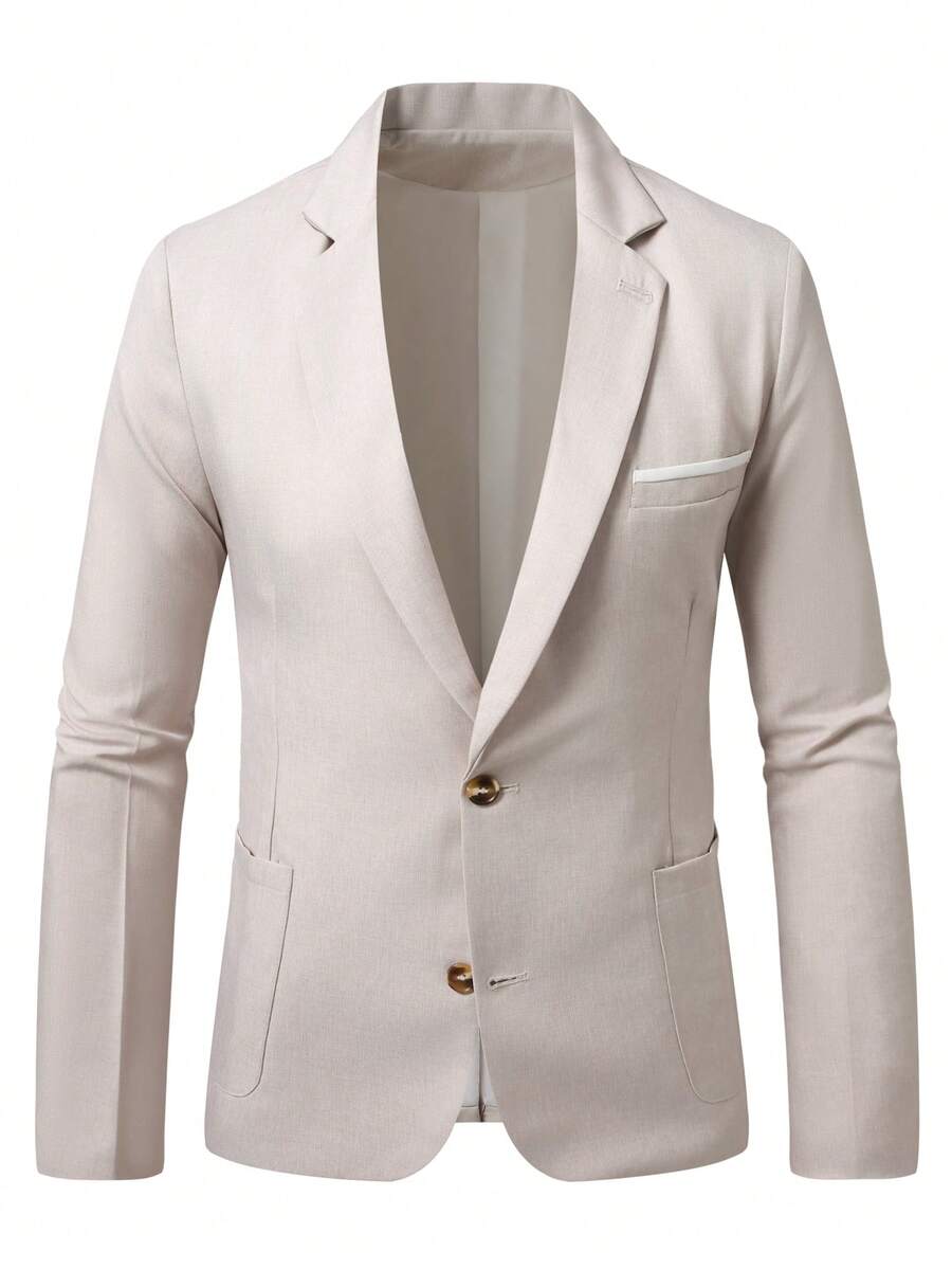 Muški letnji smart casual blejzer, regular fit, dugih rukava