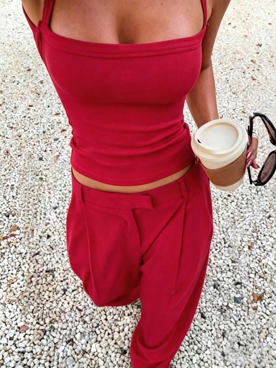 Ženska Ležerna Udobna Majica i Pantalone 2 dela set