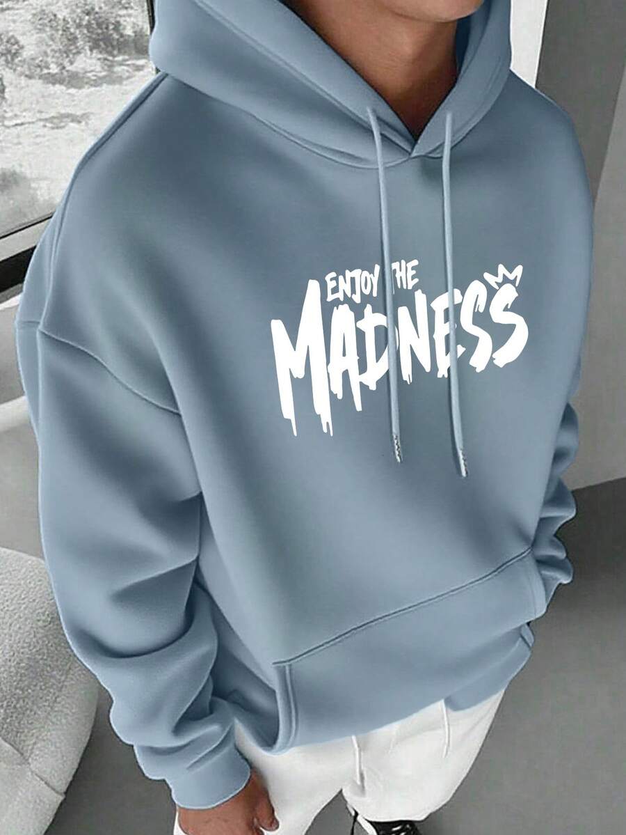 Muški ležerni modni street hoodie duks za ekstremne sportove sa crtanim printom