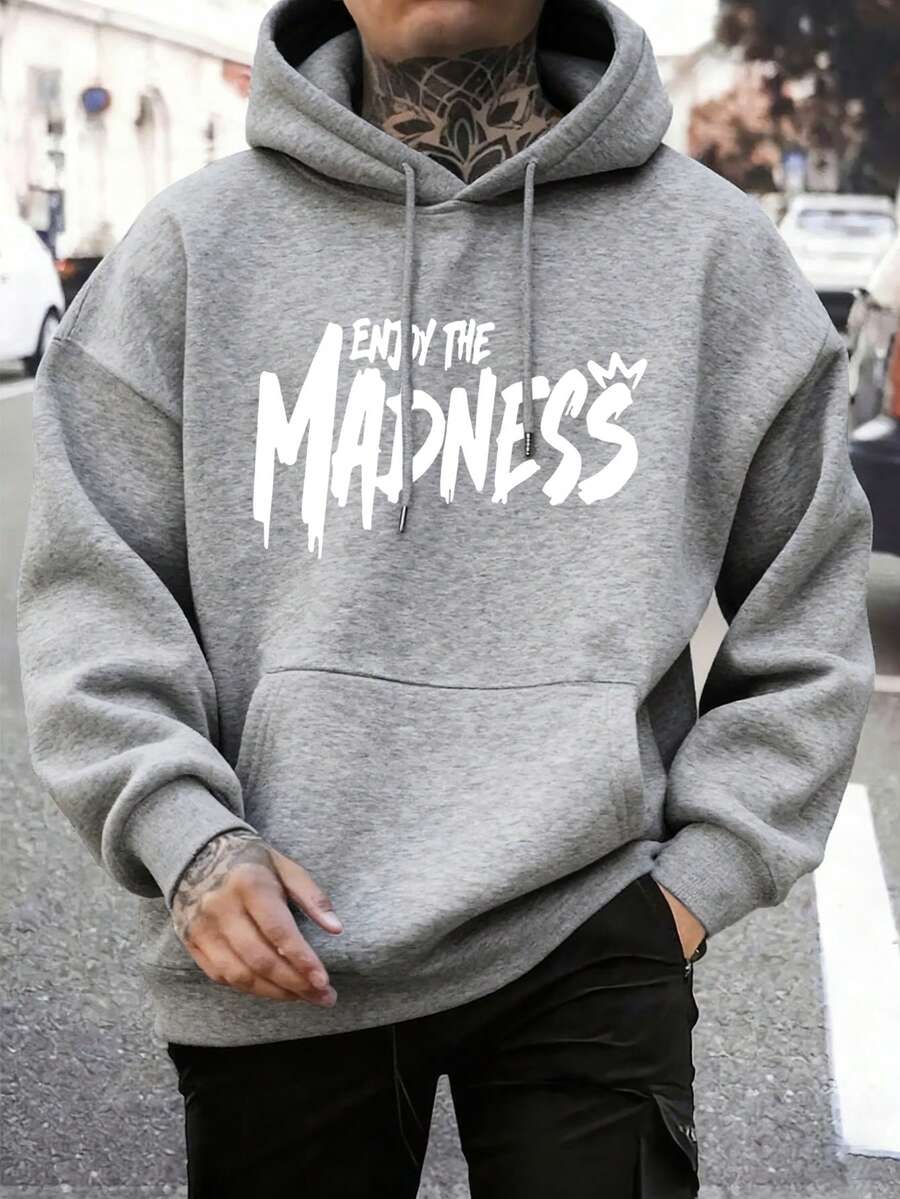 Muški ležerni modni street hoodie duks za ekstremne sportove sa crtanim printom