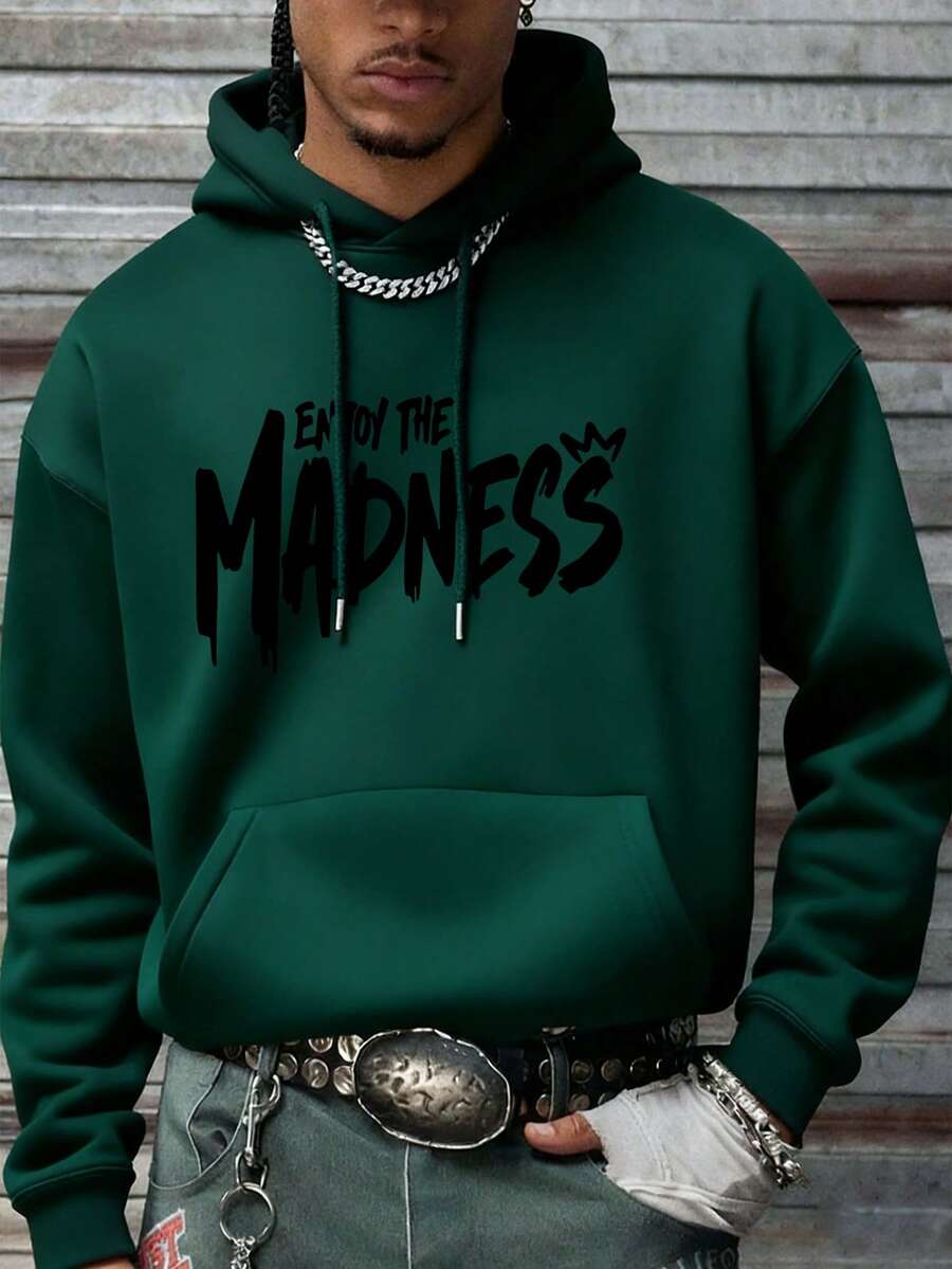 Muški ležerni modni street hoodie duks za ekstremne sportove sa crtanim printom