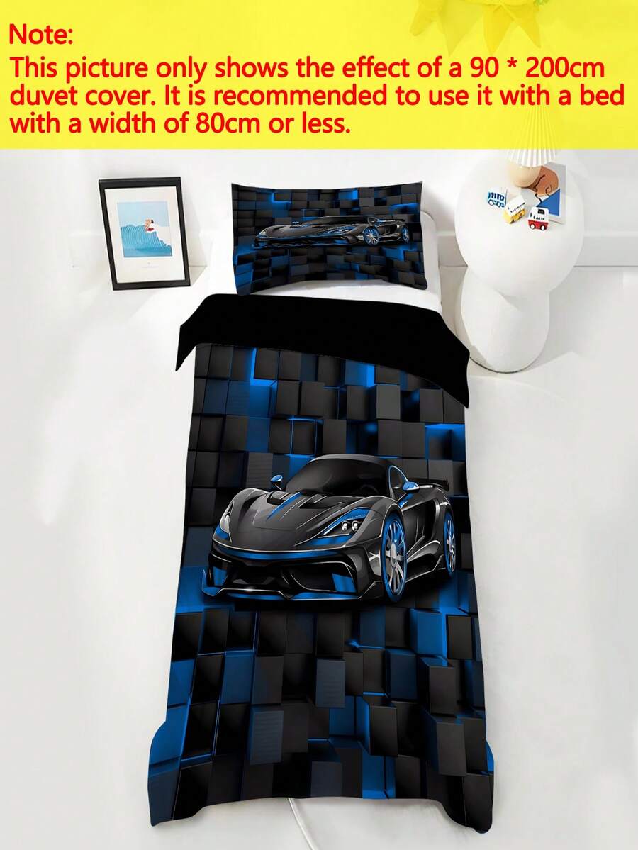 Set za jorgan sa crtanim motivima 2/3 kom, 90g poliester materijal, mekan i prijatan za kožu, prozračan, 1 navlaka za jorgan + 1/2 jastučnice, digitalna štampa