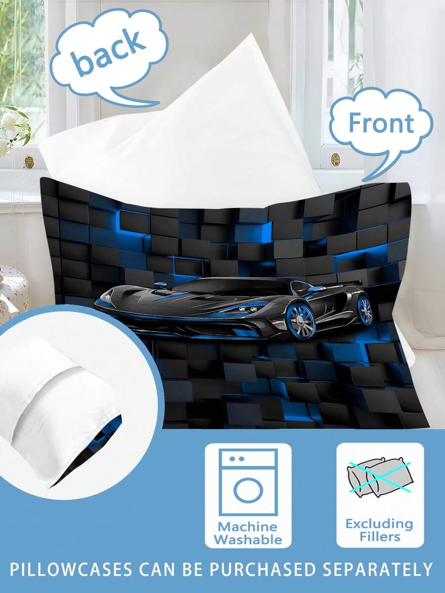 Set za jorgan sa crtanim motivima 2/3 kom, 90g poliester materijal, mekan i prijatan za kožu, prozračan, 1 navlaka za jorgan + 1/2 jastučnice, digitalna štampa