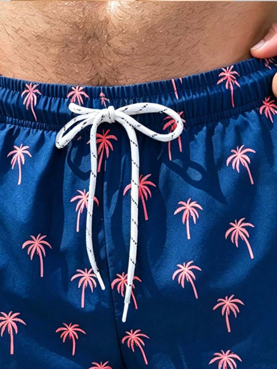 Muški šorts za plažu  sa printom palmi