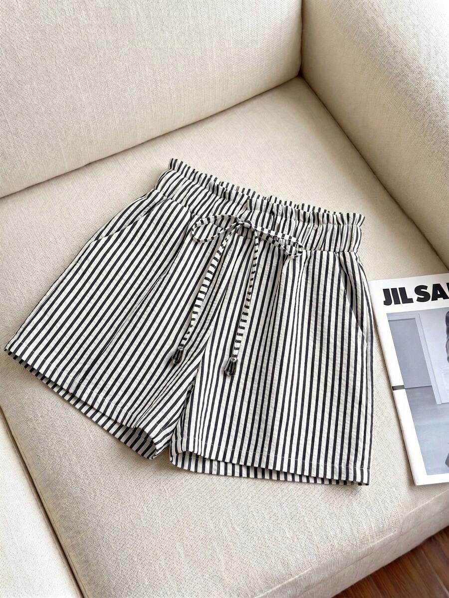 Ženski Casual Solid Šorts sa Pojasom