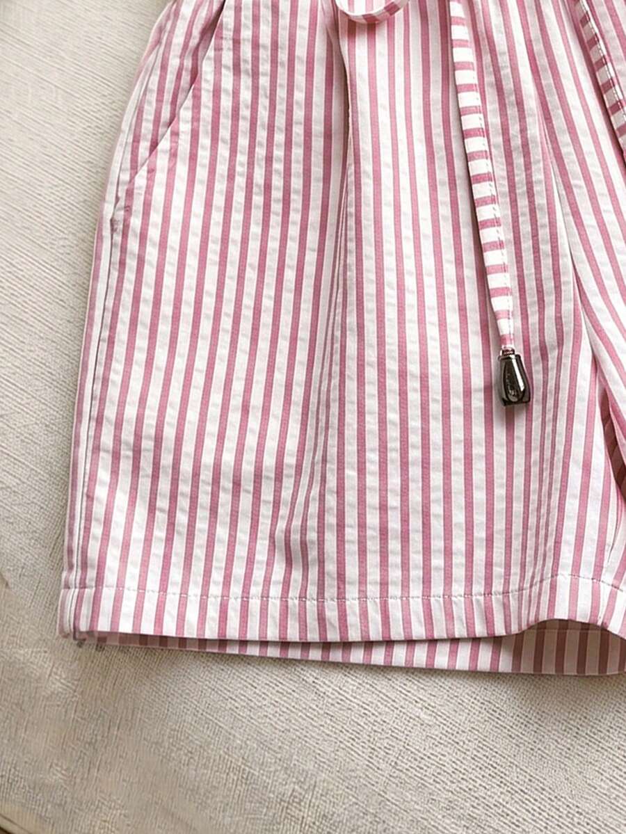 Ženski Casual Solid Šorts sa Pojasom