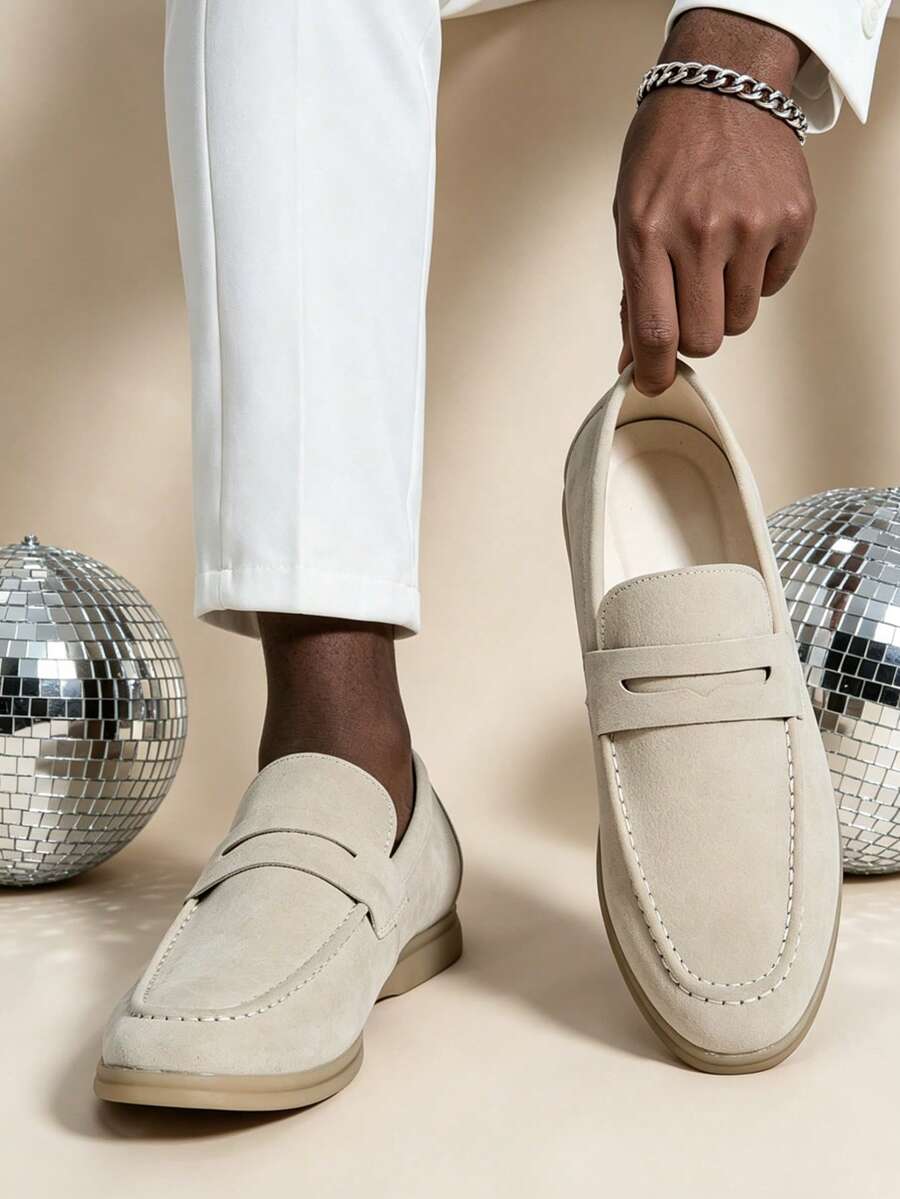 Penny Loafers, muške ravne slip-on ležerne cipele