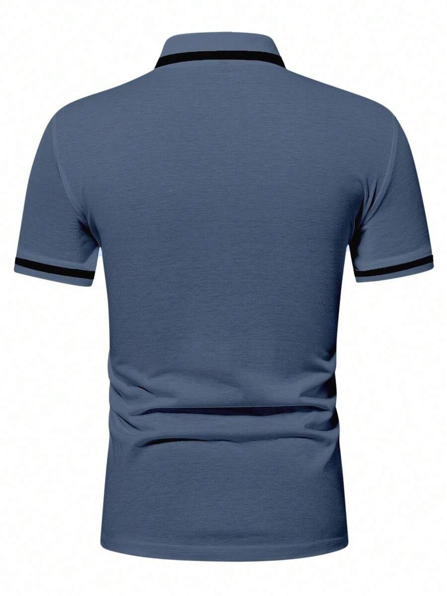Muška formalna polo majica od pamuka sa kontrastnim detaljima