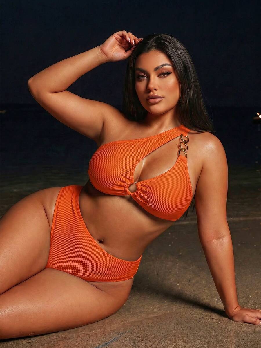 Ženski kupaći bikini set 2 komada plus size