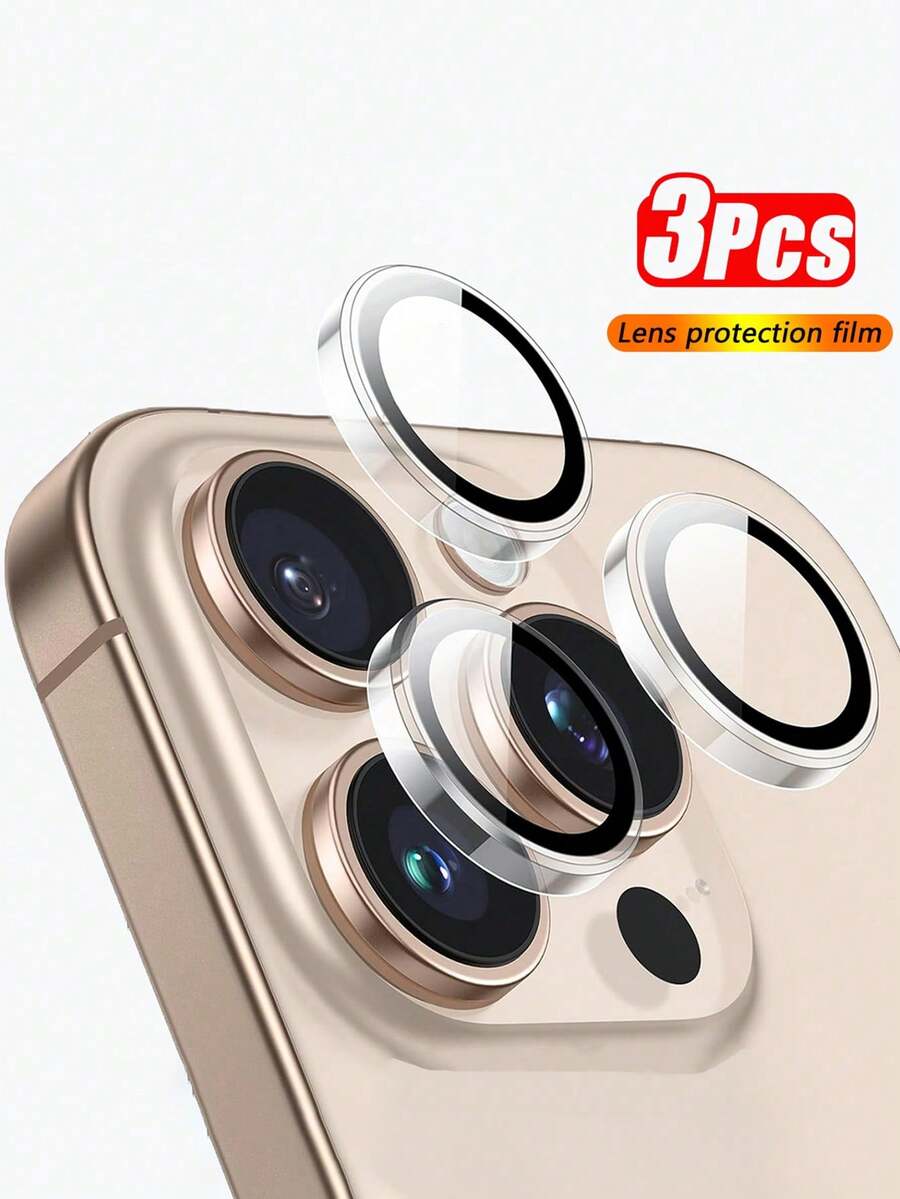 3 komada zaštitne folije za sočivo kamere za iPhone 17/17 Pro/17 Pro Max/Pro/Promax, 9H kaljeno staklo