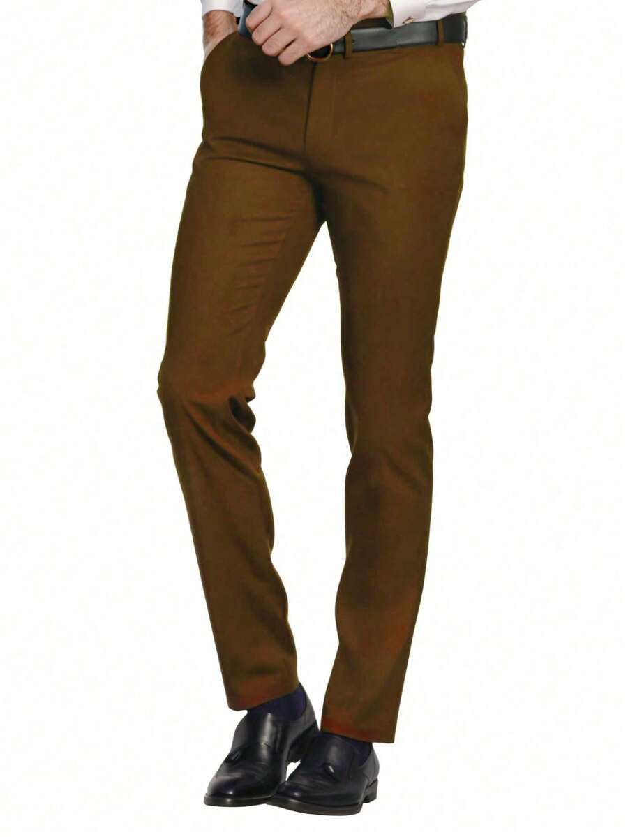 Muški poslovni komplet od 3 dela, uključuje sako, prsluk i pantalone, jednobojni, slim fit
