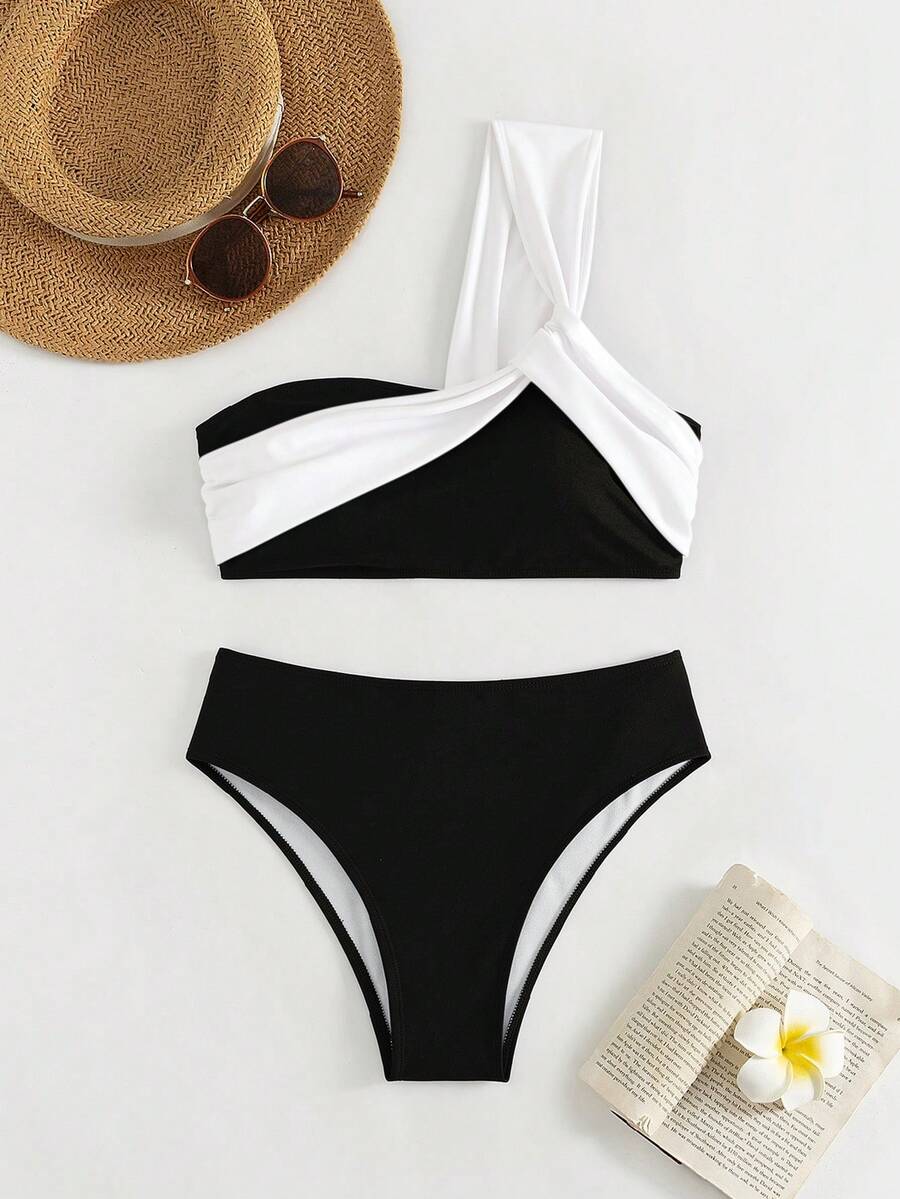 Costavie Ženski Minimalistički Asimetrični Kupaći Set
