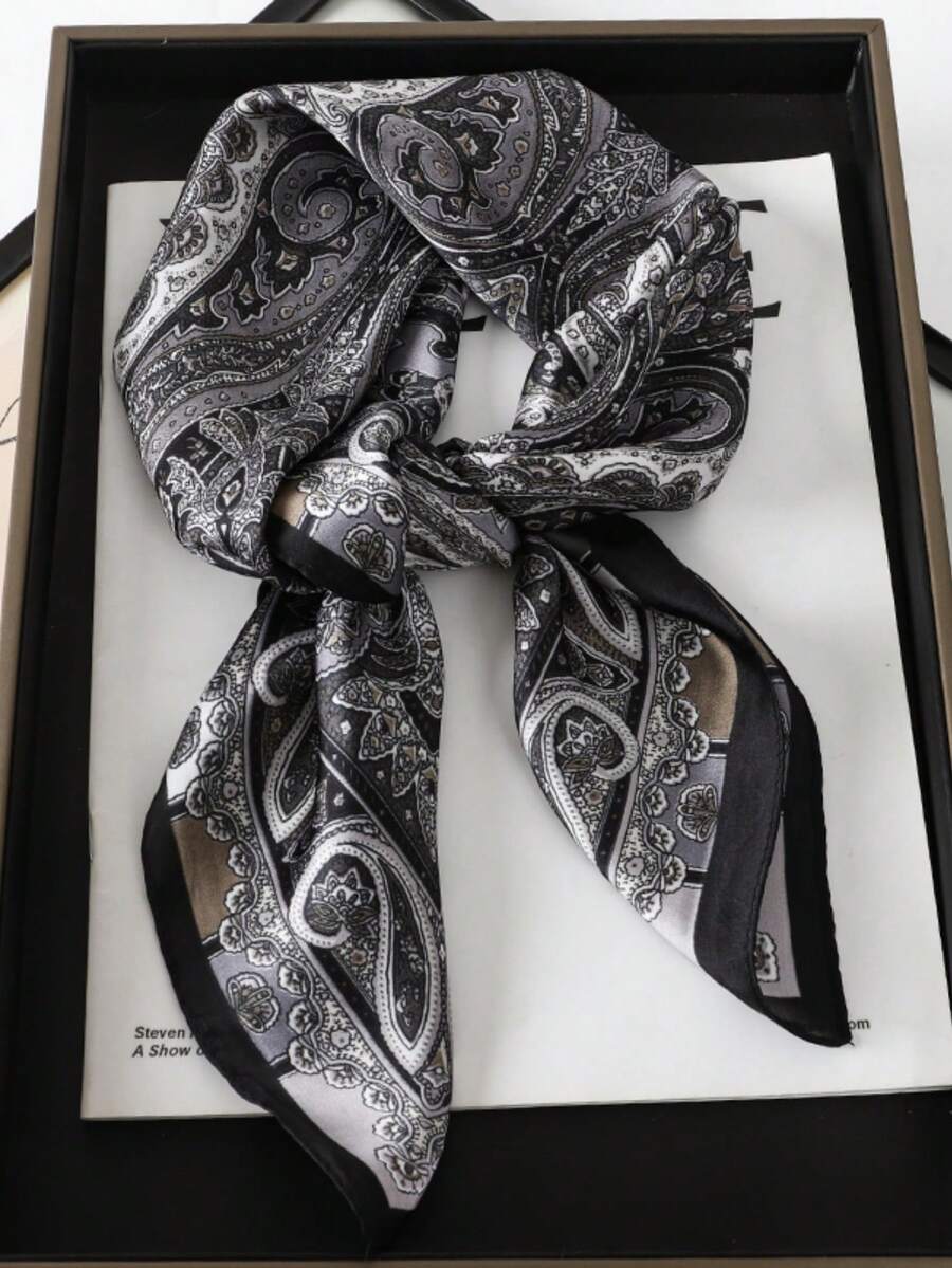 Ženska moderna svestrana marama šal sa printom, 27.6"X27.6", boho ležerni