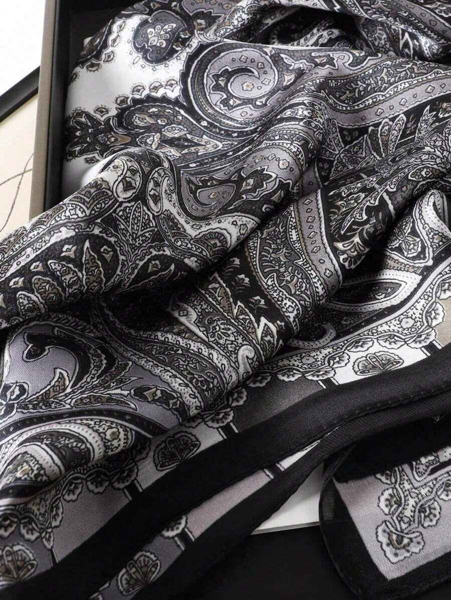 Ženska moderna svestrana marama šal sa printom, 27.6"X27.6", boho ležerni