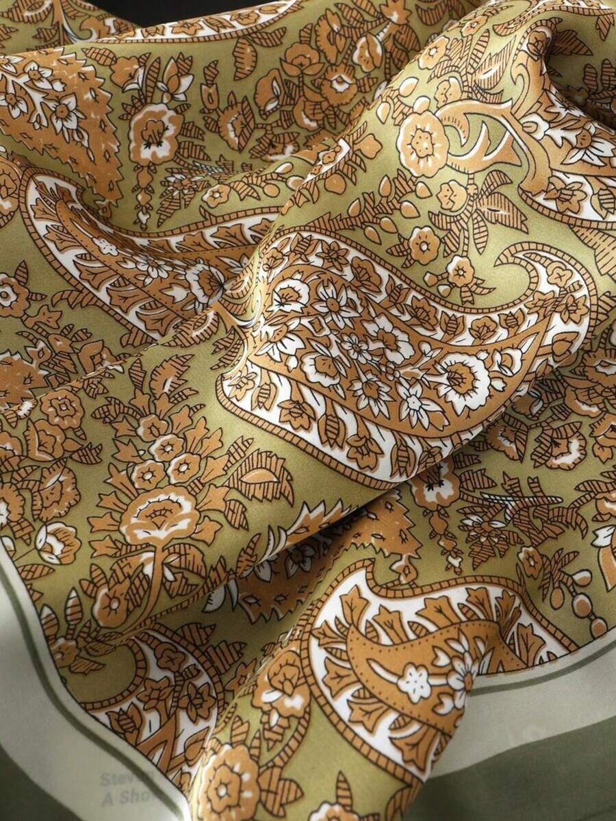 Ženska moderna svestrana marama šal sa printom, 27.6"X27.6", boho ležerni