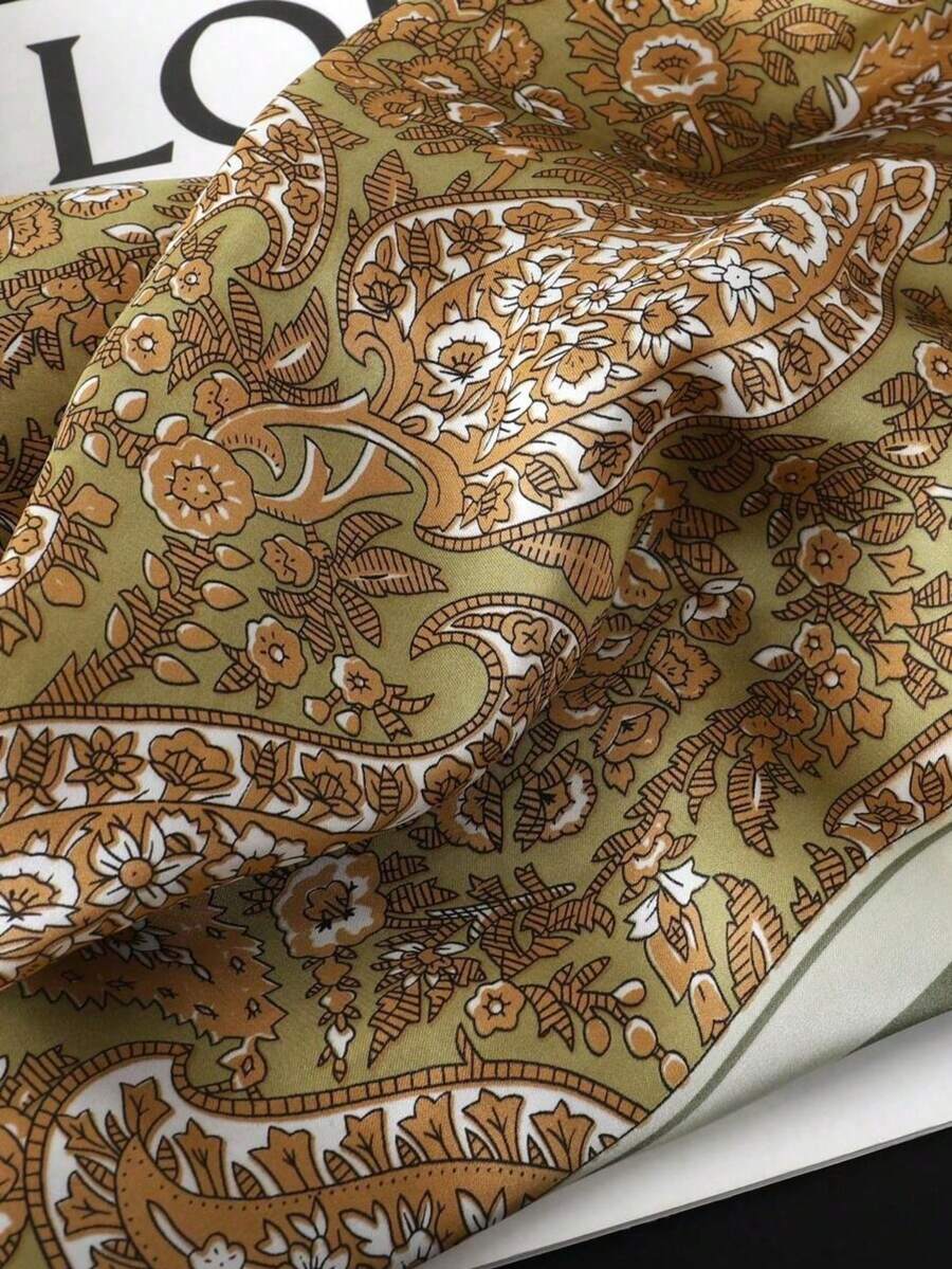 Ženska moderna svestrana marama šal sa printom, 27.6"X27.6", boho ležerni