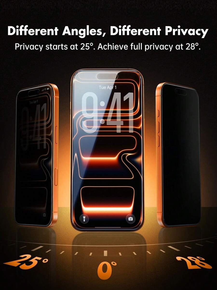2.5D keramička mat zaštitna folija za ekran sa privatnošću kompatibilna sa iPhone 17 Pro Max/17 Pro/17 Air/17/16 Pro Max/16 Plus/16E/15 Pro Max/14/13/12/11/X/XS/XR