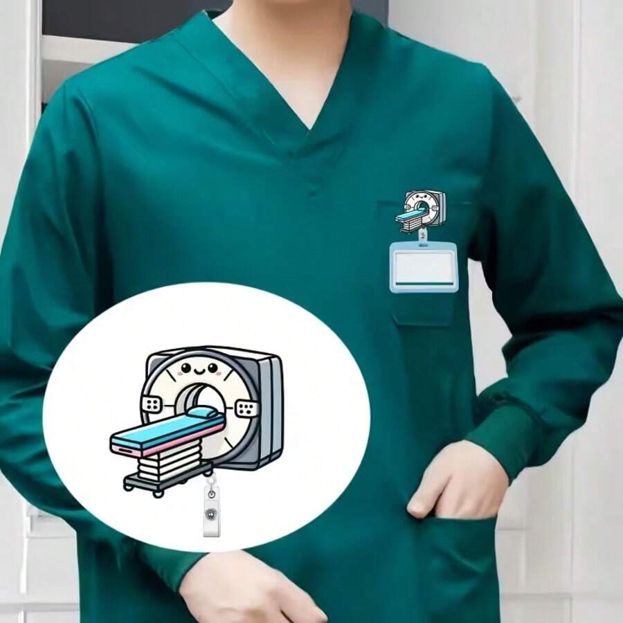 Akrilni držač za ID bedž - 2D crtani dizajn medicinske sestre