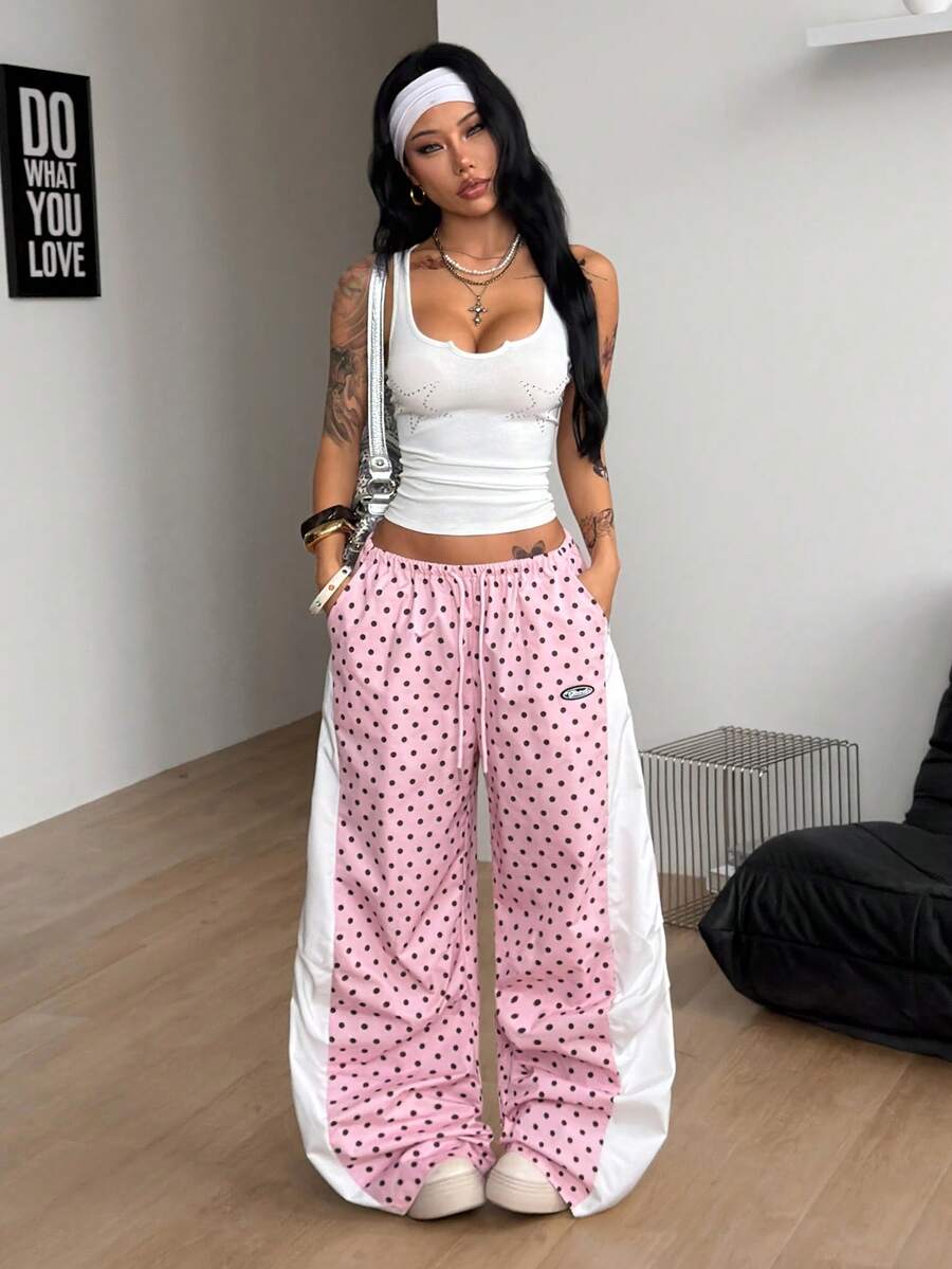 Ženske  Ležerne Nizak struk Kontrastne Čipke Letnje pantalone