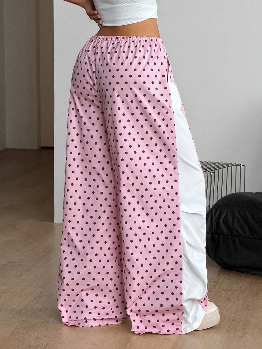 Ženske  Ležerne Nizak struk Kontrastne Čipke Letnje pantalone