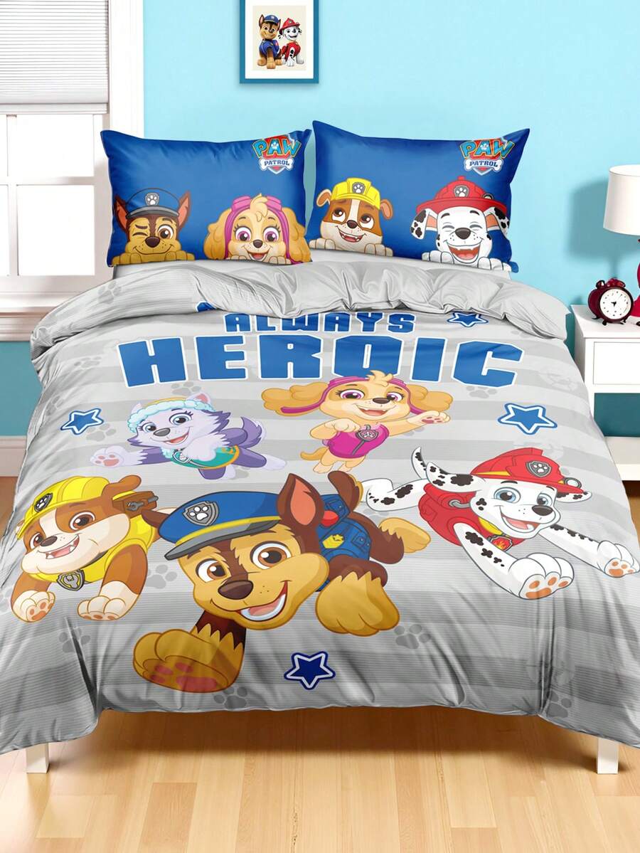 PAW Patrol Set od 3 komada jorgan-navlaka sa printom, od brušene tkanine, mekana i topla