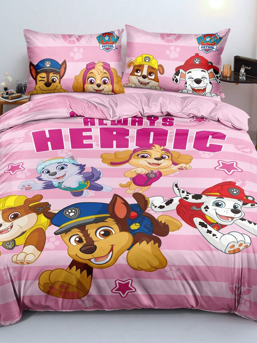 PAW Patrol Set od 3 komada jorgan-navlaka sa printom, od brušene tkanine, mekana i topla