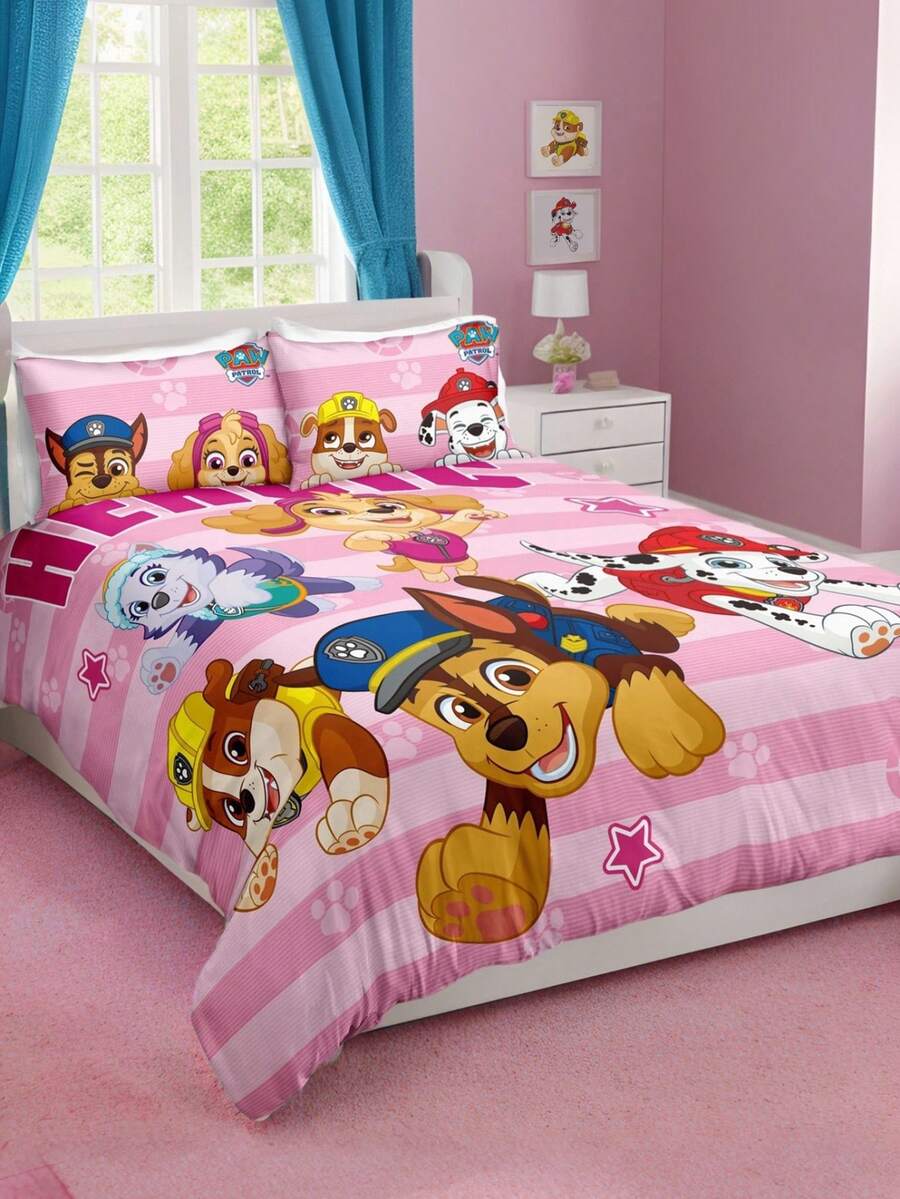 PAW Patrol Set od 3 komada jorgan-navlaka sa printom, od brušene tkanine, mekana i topla