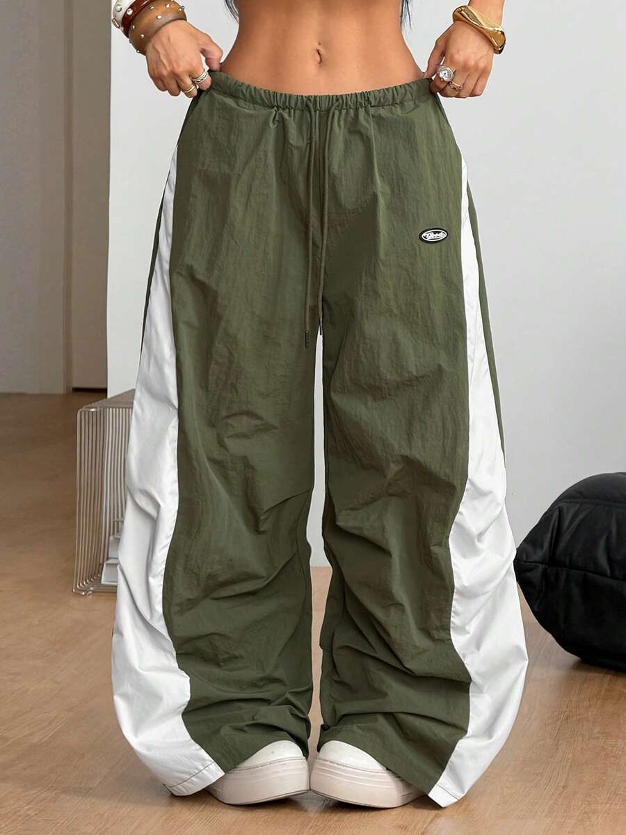 Ženske  Ležerne Nizak struk Kontrastne Čipke Letnje pantalone