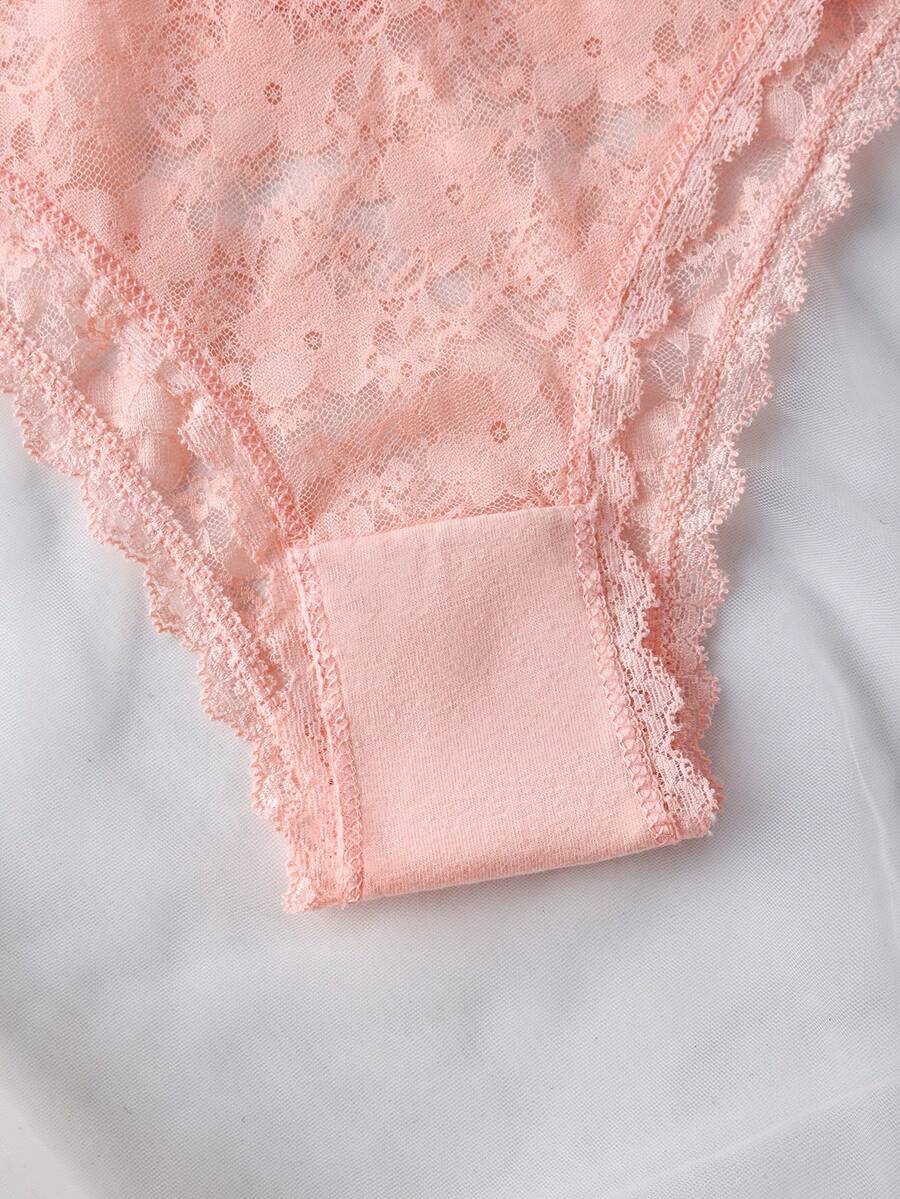 5 kom ženskih gaćica trouglastog kroja sa mašnom i čipkom, romantični seksi donji veš