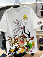 LOONEY TUNES Muška ležerna streetwear majica kratkih rukava sa crtanim printom