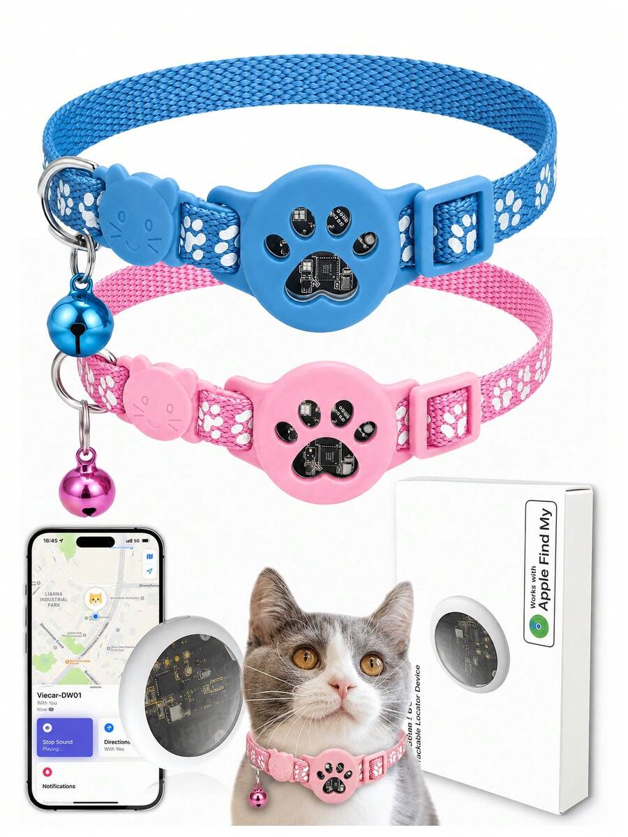 Set za  sprečavanje gubitka ljubimca , uključuje ogrlicu + tag+ zaštitnu futrolu. Kompatibilno sa Find My sistemom, nije kompatibilno sa Android sistemom