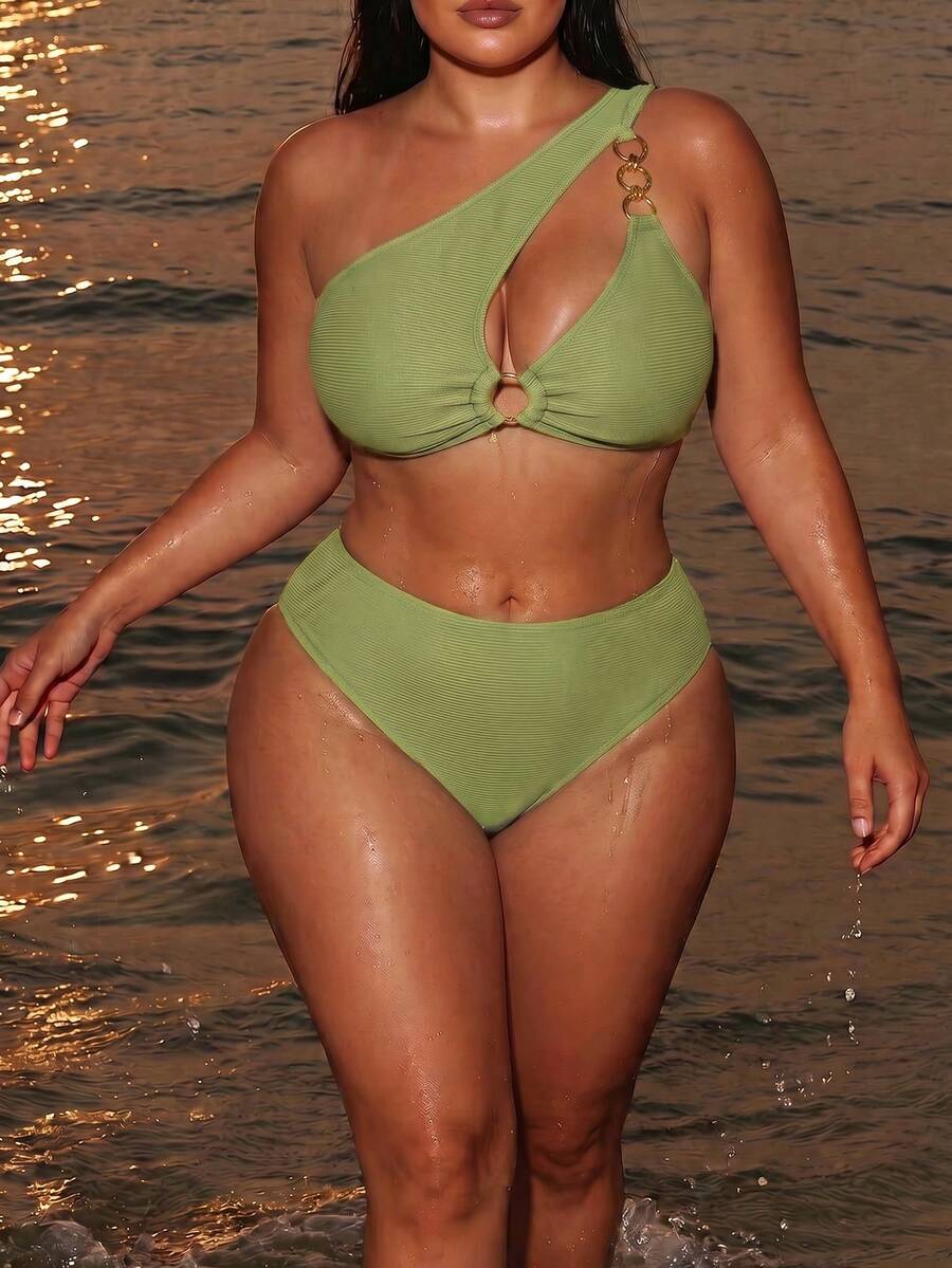 Ženski kupaći bikini set 2 komada plus size