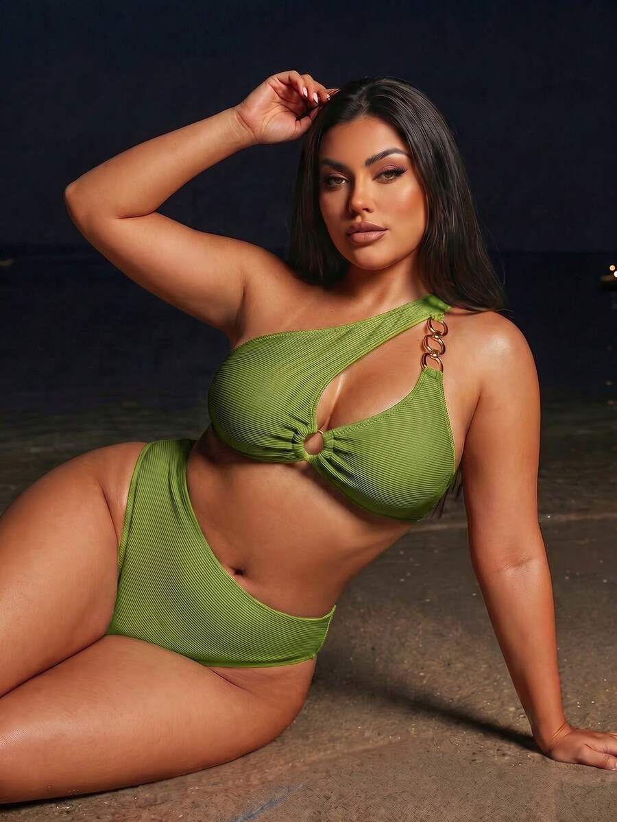 Ženski kupaći bikini set 2 komada plus size