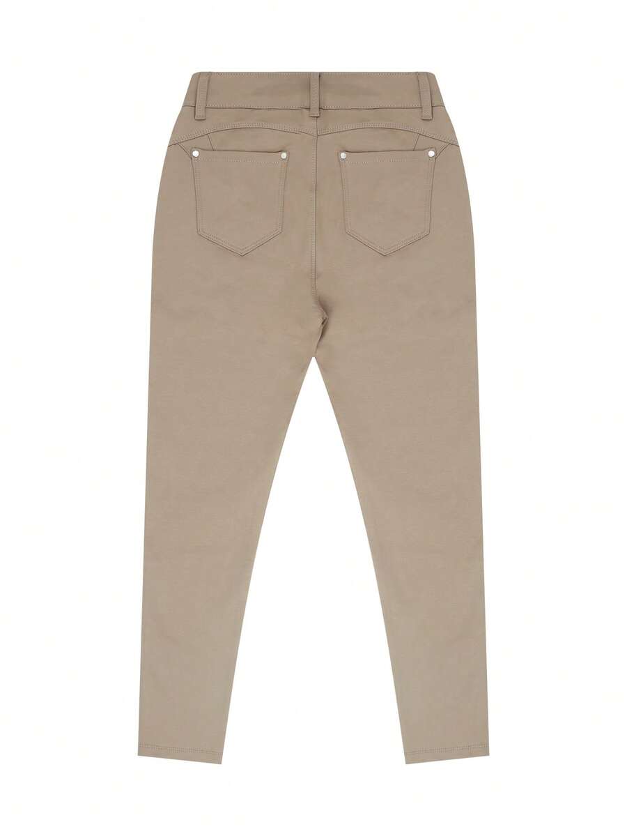Ženske joger pantalone uskog kroja sa elastičnim manžetnama, joga sportske pantalone do gležnja, uske sa efektom podizanja zadnjice i kontrolom stomaka, poslovno-ležerni seksi stil, jesen/zima