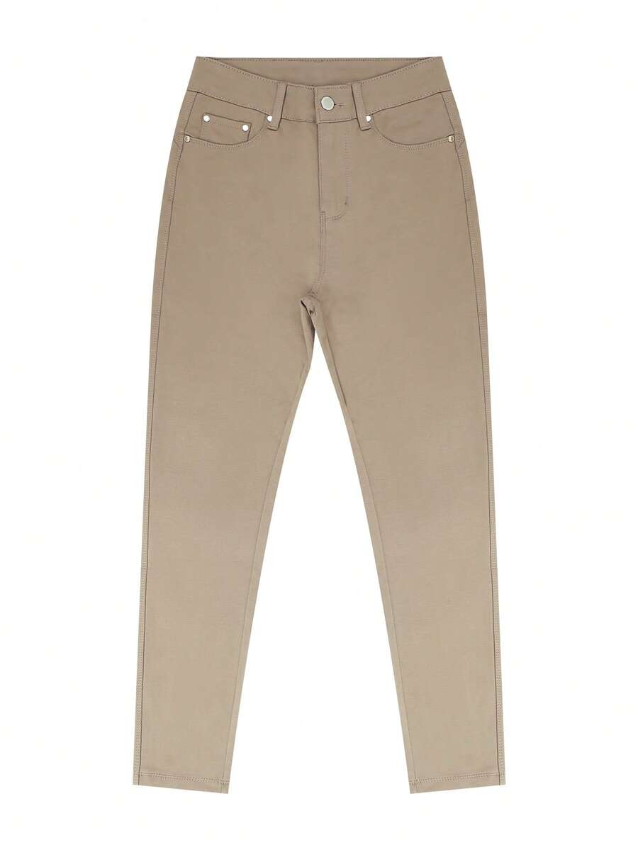 Ženske joger pantalone uskog kroja sa elastičnim manžetnama, joga sportske pantalone do gležnja, uske sa efektom podizanja zadnjice i kontrolom stomaka, poslovno-ležerni seksi stil, jesen/zima