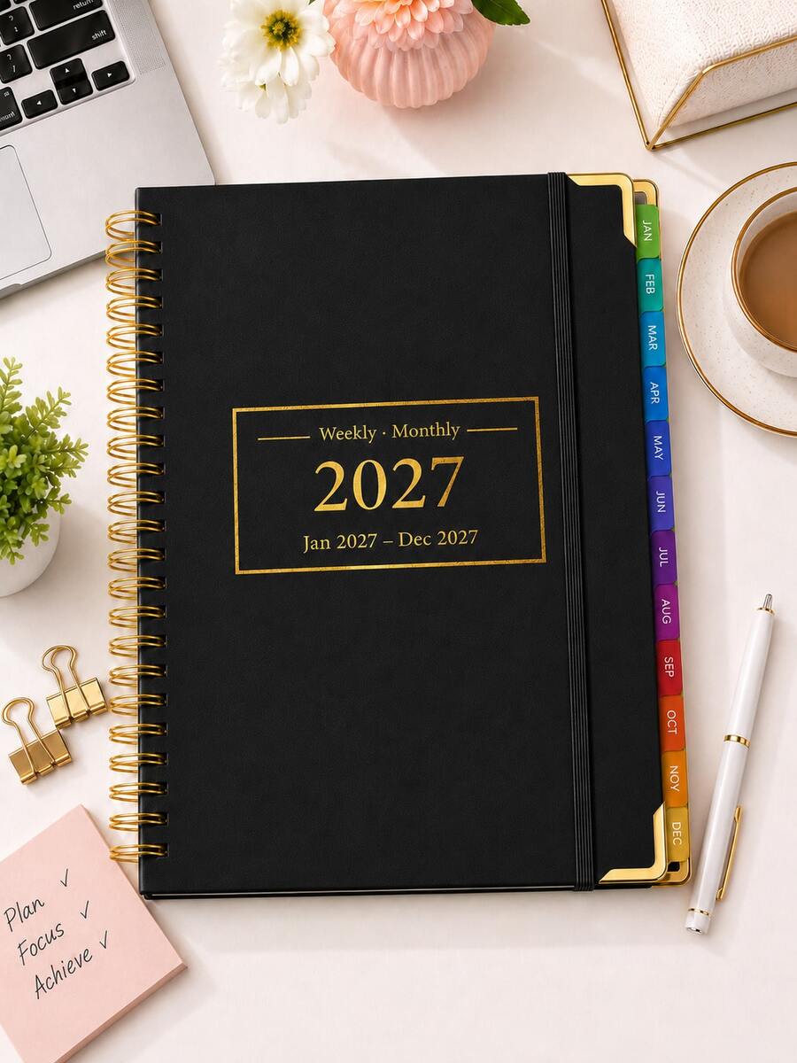 BUBU 2027 planer, knjiga za planiranje sa nedeljnim i mesečnim rasporedom