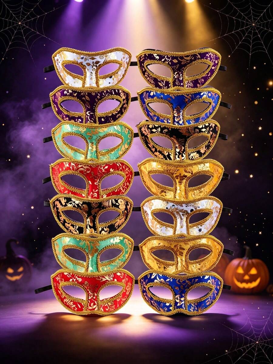 14 kom/12 kom/7 kom/6 kom/1 kom elegantne venecijanske maske za maskenbal