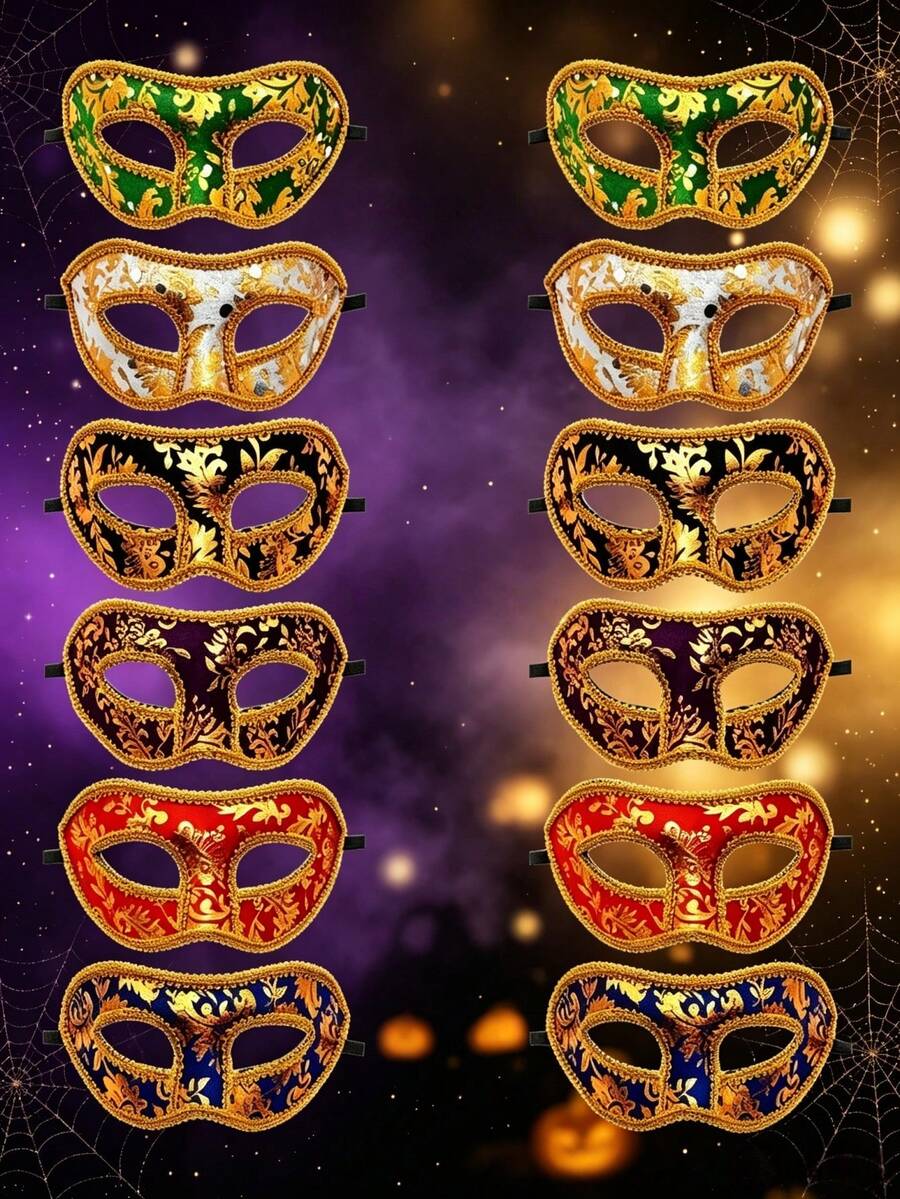 14 kom/12 kom/7 kom/6 kom/1 kom elegantne venecijanske maske za maskenbal