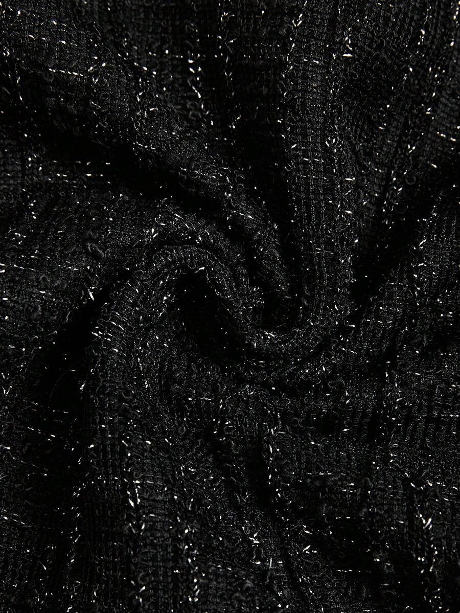 Tweed odelo od 2 dela: elegantna sako jakna  + uska haljina bez rukava