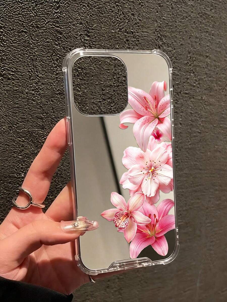 Otporna na udare modna futrola za telefon sa cvetnim elementom, realistični print crvene ruže