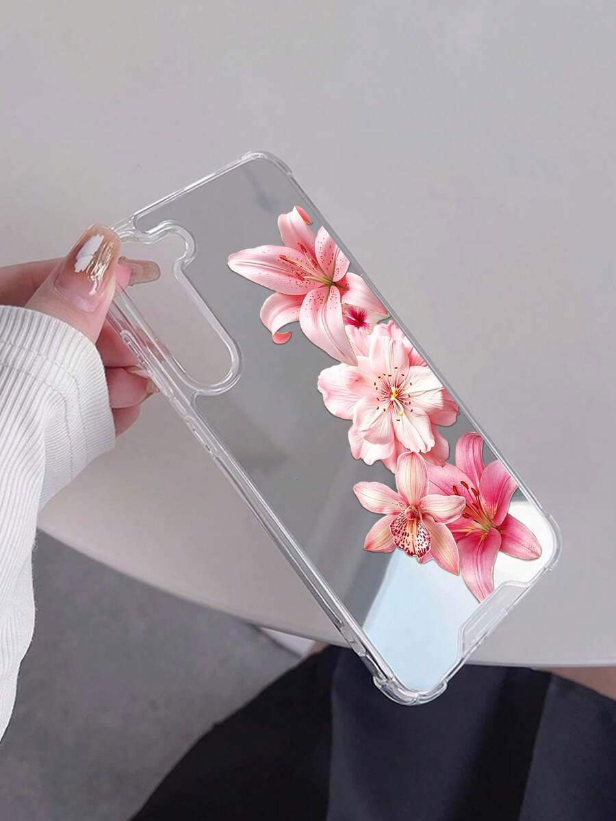 Otporna na udare modna futrola za telefon sa cvetnim elementom, realistični print crvene ruže