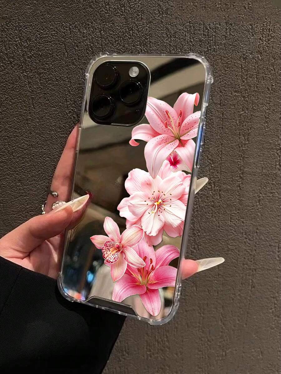 Otporna na udare modna futrola za telefon sa cvetnim elementom, realistični print crvene ruže