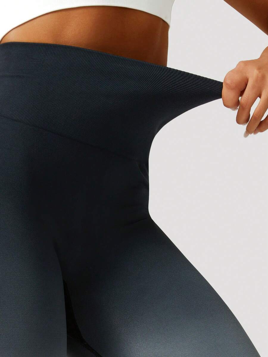 Ženske modne ombre pantalone za jogu  za trening, bešavne uske helanke sa visokim strukom