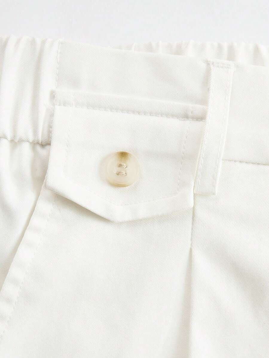 Muške ležerne pantalone za posao jednobojne sa kosim džepovima