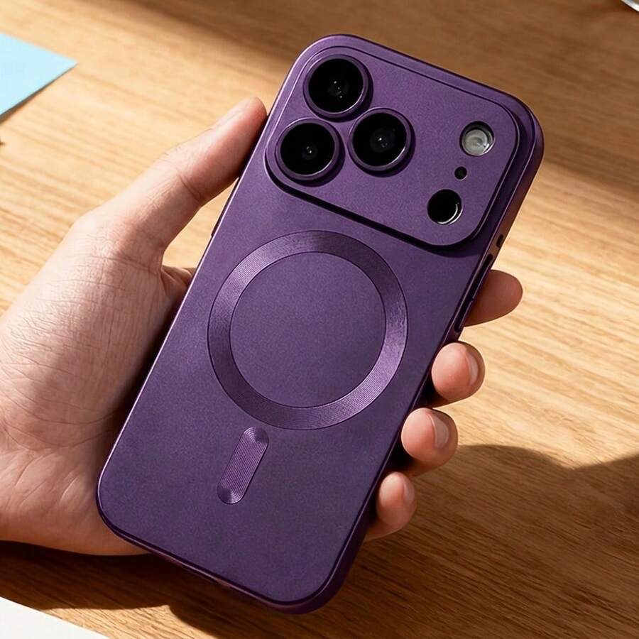 Magnetna metalik maska za telefon sa bežičnim punjenjem, od mekog silikona, ultra tanka mat