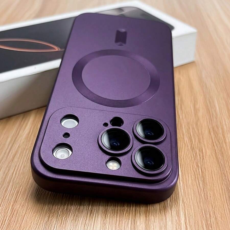 Magnetna metalik maska za telefon sa bežičnim punjenjem, od mekog silikona, ultra tanka mat