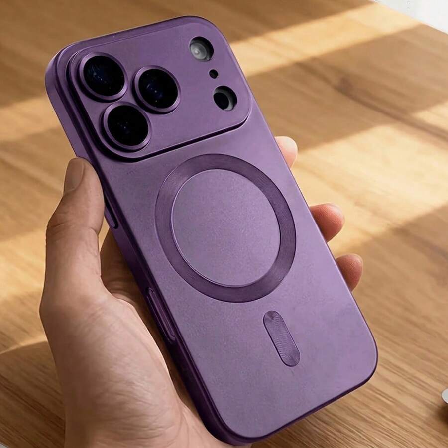 Magnetna metalik maska za telefon sa bežičnim punjenjem, od mekog silikona, ultra tanka mat